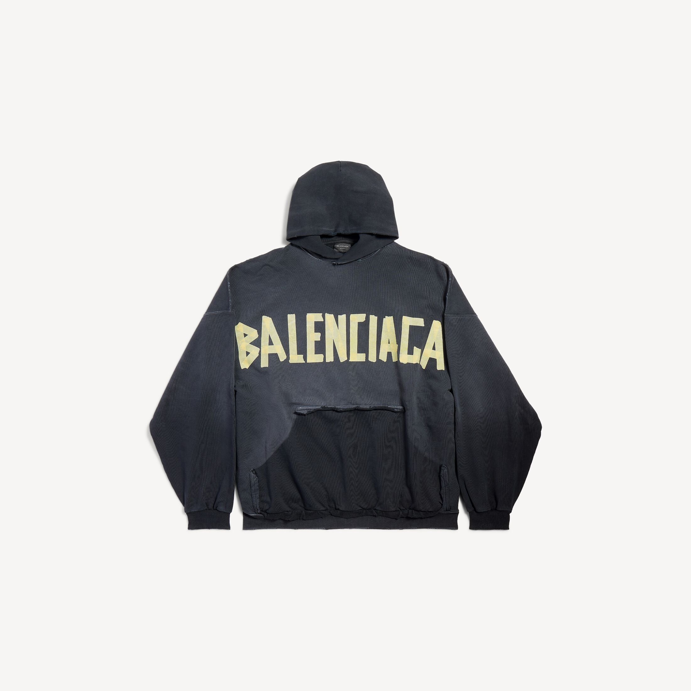 Balenciaga Ripped Hoodie Grey