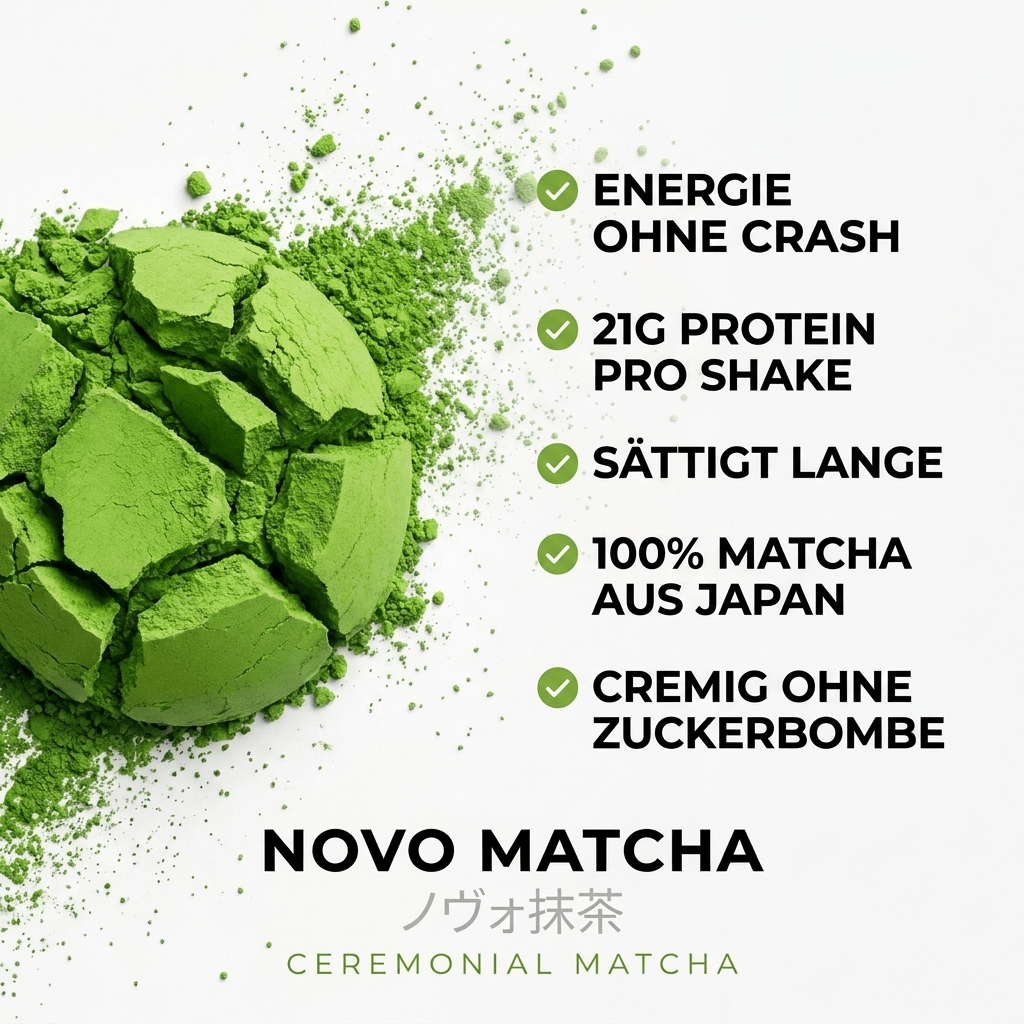 Vorteile Novo Matcha Protein aus Japan Energie