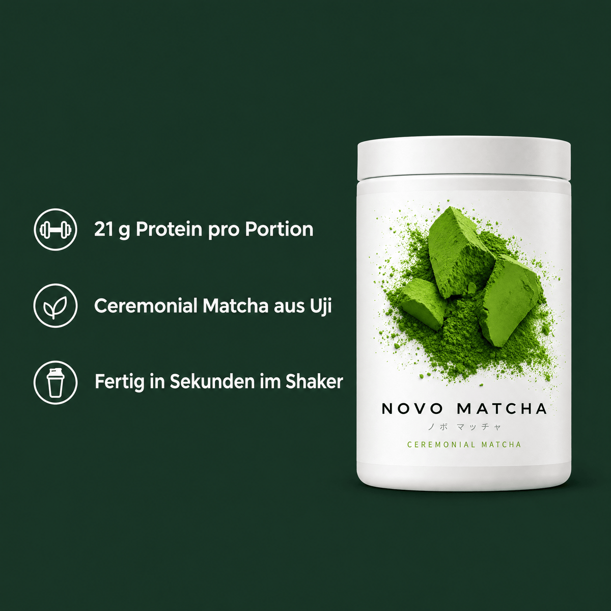 NOVO Protein Matcha Vorteile